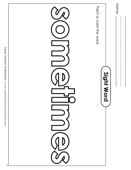 Paint or Color: Sometimes