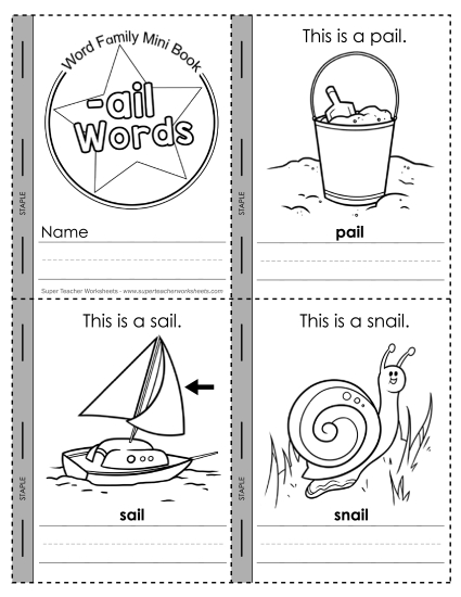Mini-Book: -ail Words