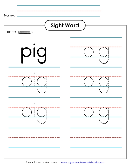 Trace the Word: Pig