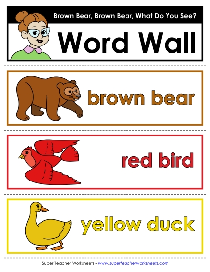 Brown Bear Word Wall