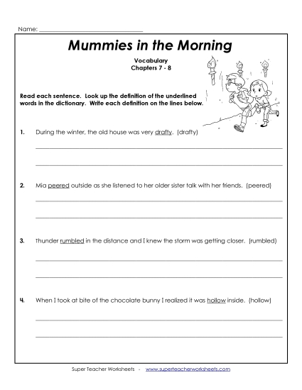 Vocabulary for Chapters 7 and 8