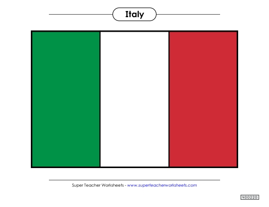 Italian Flag (Full Color)