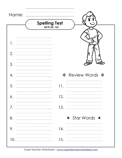 Spelling Test (B-26)