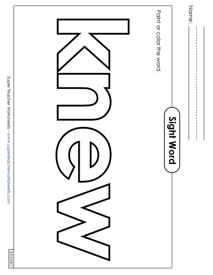 Paint or Color: Knew