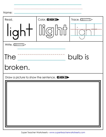 Worksheet 3: Light