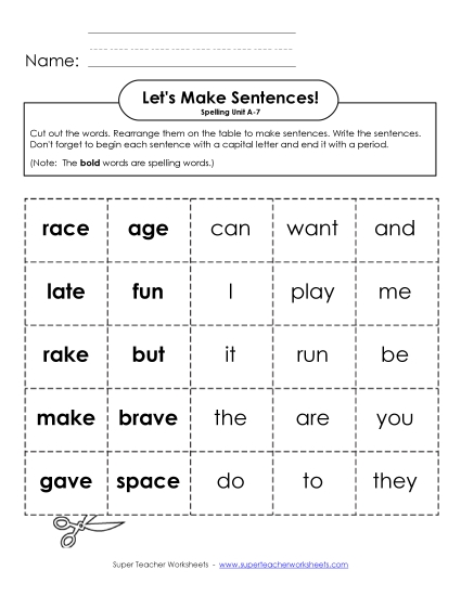 Let\'s Build Sentences (A-7)