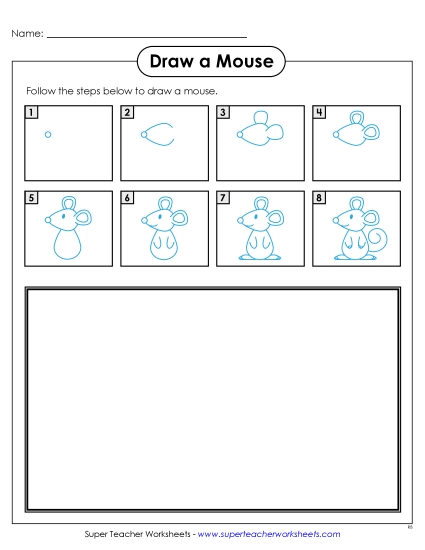 Draw a Mouse Learning To Draw Worksheet