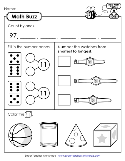 Math Buzz: Week 10<br>Worksheets 46 through 50