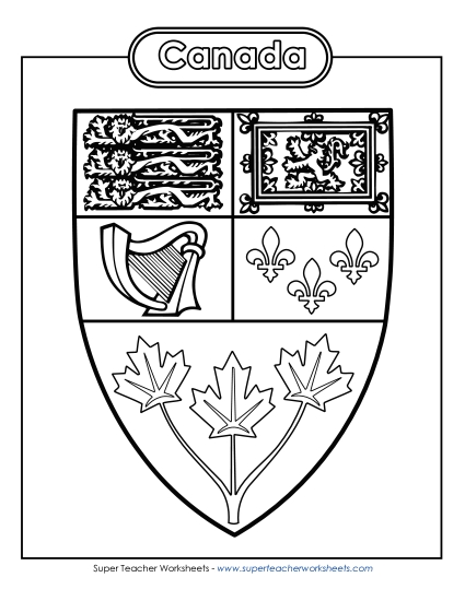 Canada Escutcheon (Black & White)