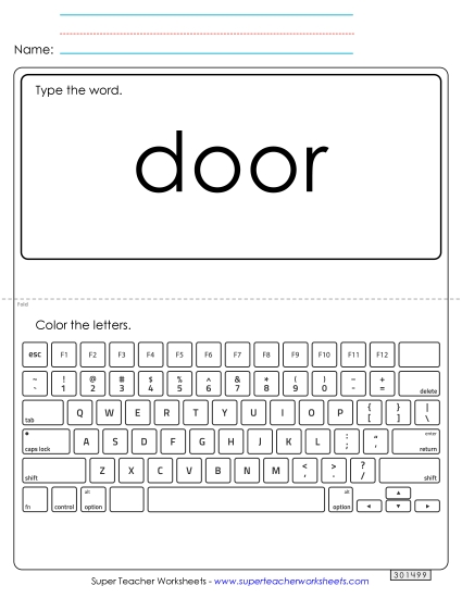 Type the Word: Door