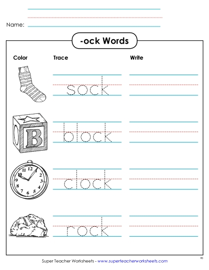 Trace and Write (-ock)