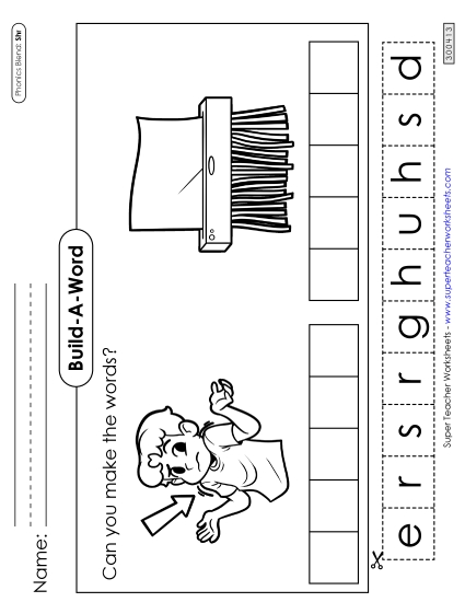 Build-A-Word: Shrug and Shred