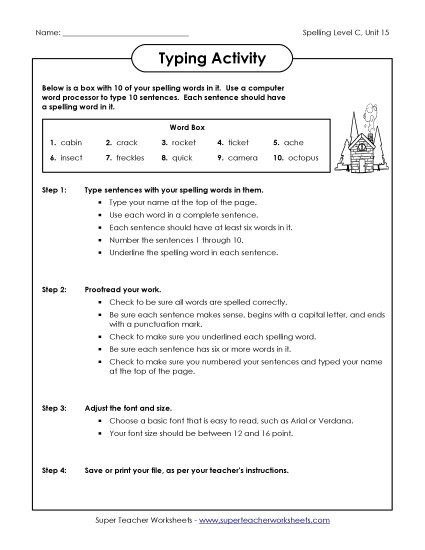 Typing Sentences (C-15) 