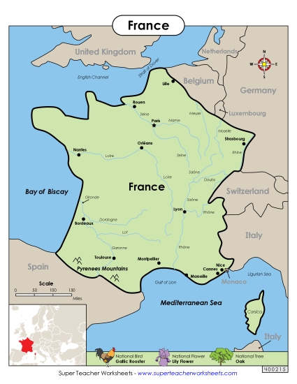 Map of France