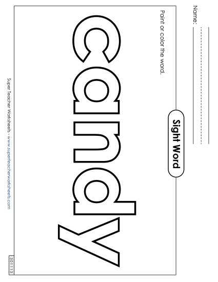 Paint or Color: Candy