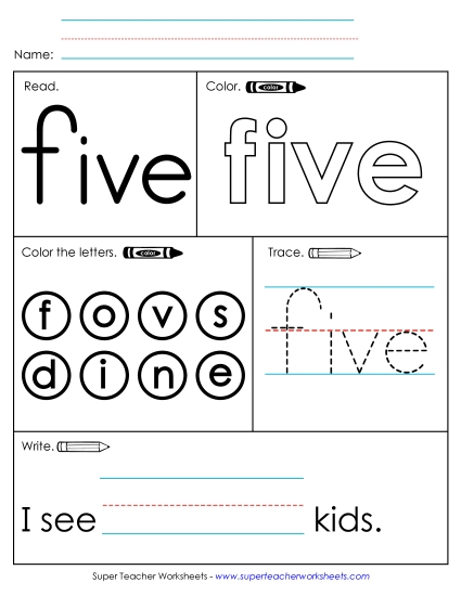 Worksheet 1: Five