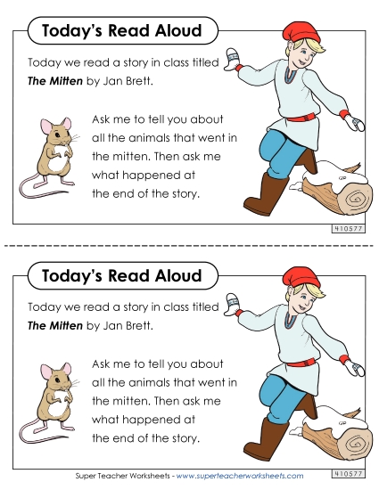 Take-Home Note: The Mitten