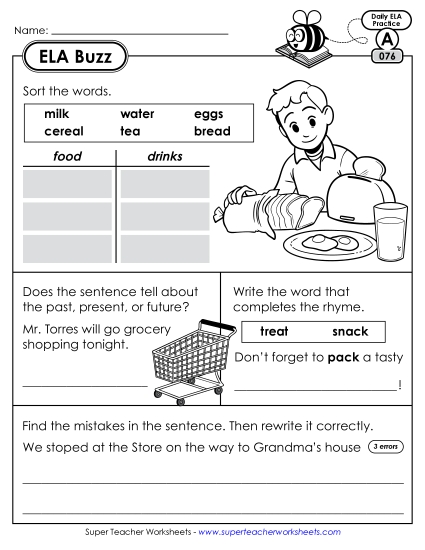 ELA Buzz: Week 16<br>Worksheets 76 through 80