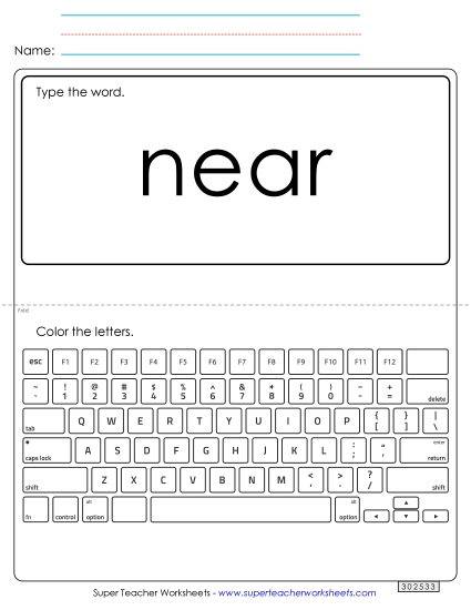 Type the Word: Near