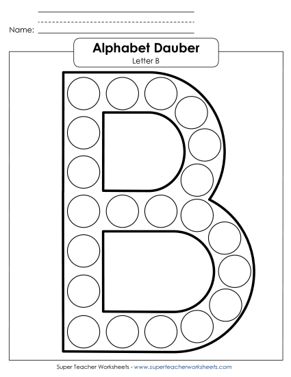 Letter B - Dabber