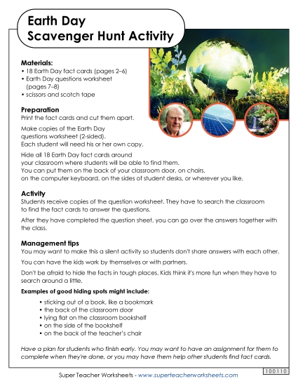 Earth Day Scavenger Hunt