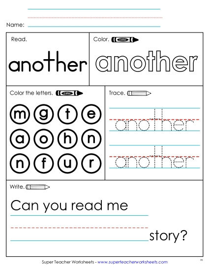 Worksheet 1: Another