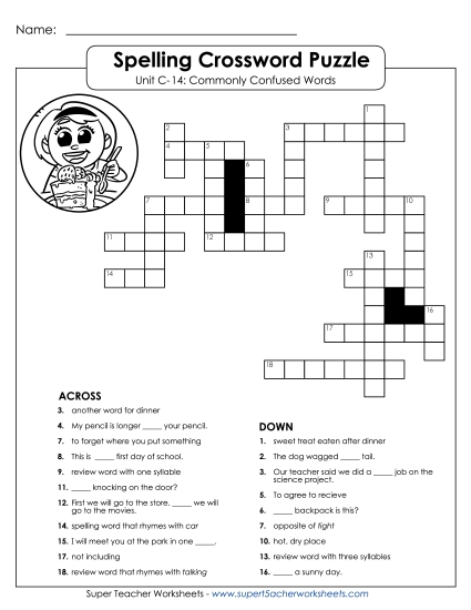 Crossword Puzzle (C-14)
