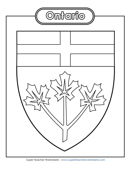 Ontario Escutcheon (Black & White)