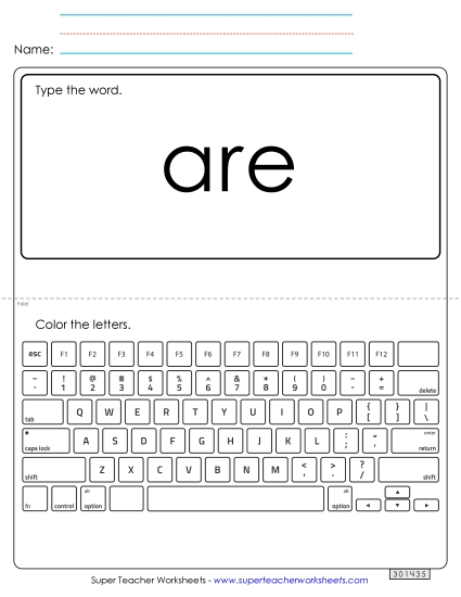 Type the Word: Are