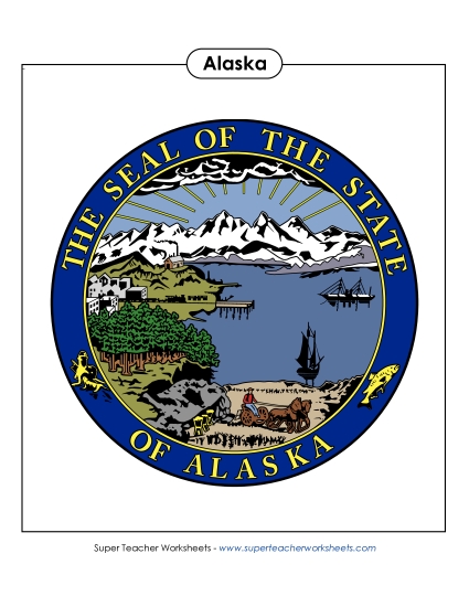 Alaska State Seal (Full-Color Version)