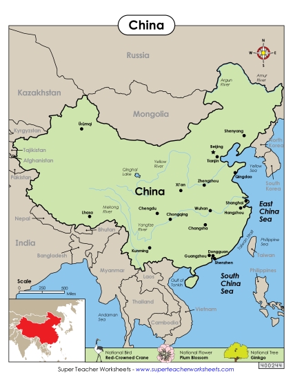 Map of China