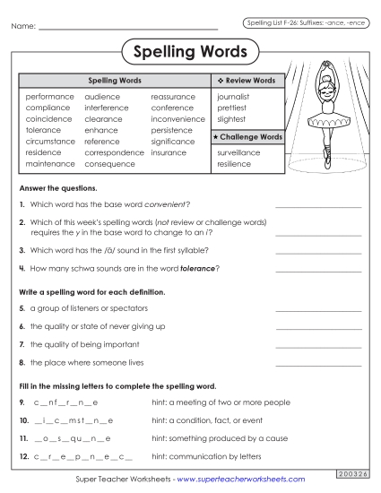 Question Worksheet (F-26)