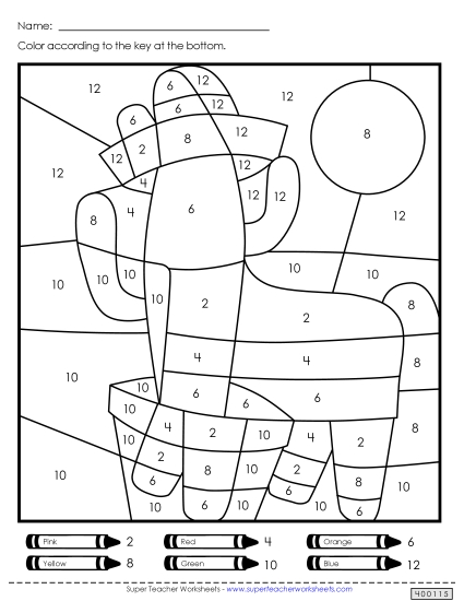 Cinco de Mayo Color-by-Number