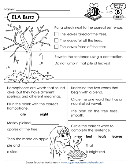 ELA Buzz: Week 9<br>Worksheets 41 through 45