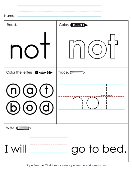 Worksheet 1: Not