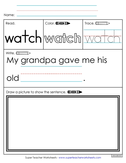 Worksheet 3: Watch