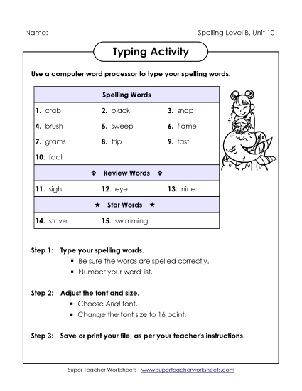Typing Activity (B-10)