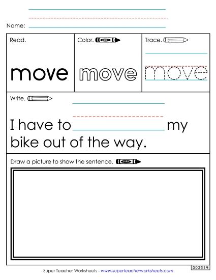 Worksheet 3: Move