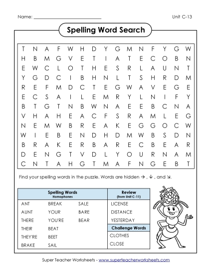 Word Search (C-13)