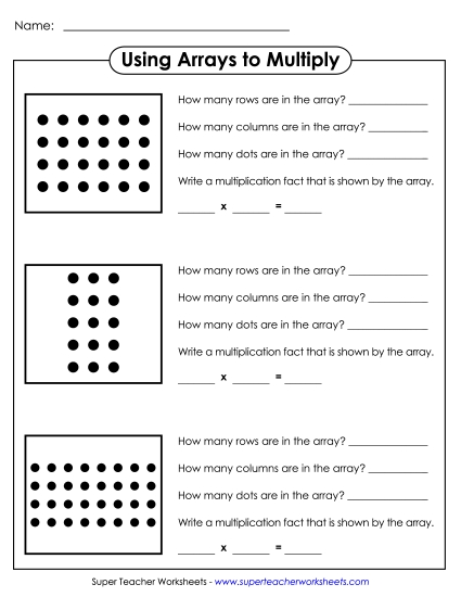 Using Arrays to Multiply