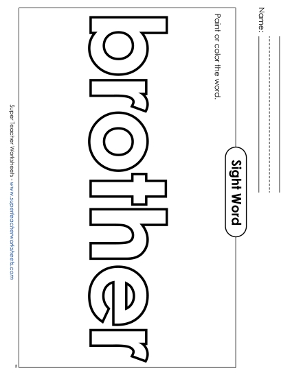 Paint or Color: Brother