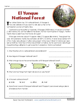 El Yunque National Forest (Short, Nonfiction)