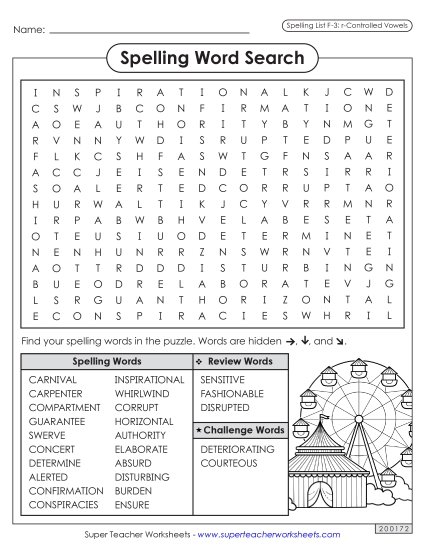 Word Search (F-3)
