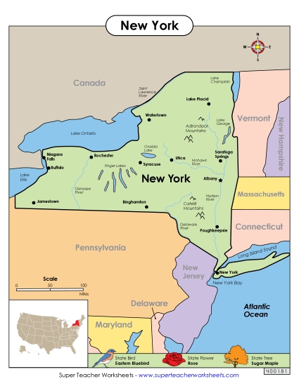 Map of New York