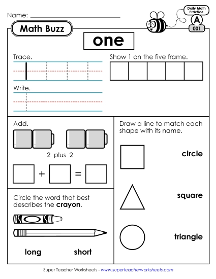 Daily Math Review - Math Buzz Free Printable Worksheet Daily Math Review - Math Buzz Free Printable Worksheet