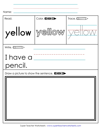 Worksheet 3: Yellow