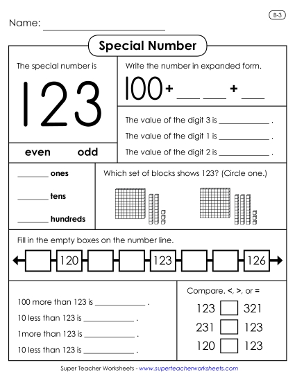 Special Number: 123