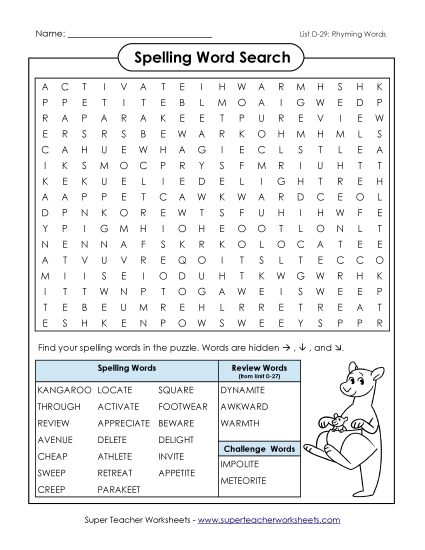 Word Search (D-29)