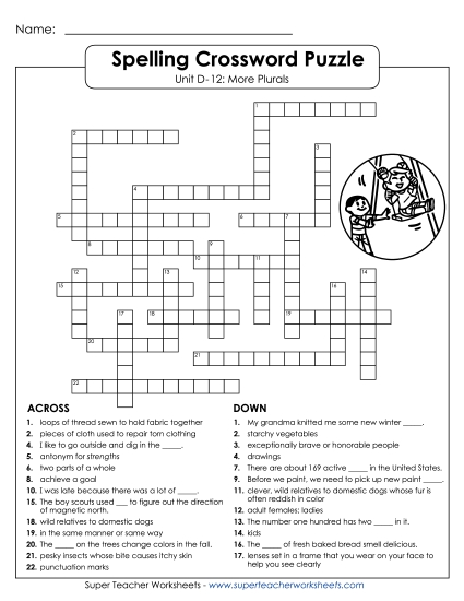 Crossword Puzzle (D-12) 