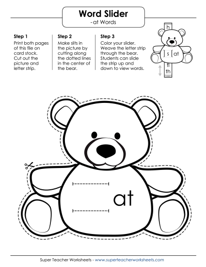 Word Slider (-at Words)